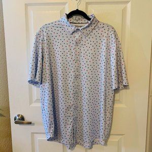 Johnston & Murphy Men's Performance Shirt, Size L, EUC